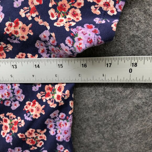 Uniqlo x Paul & Joe Short Sleeve Cropped T Shirt Womens M Floral Scoop Neck - Picture 5 of 8